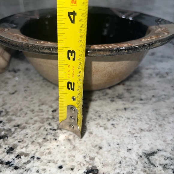 Southwestern Postmodern Art Pottery Bowl Ladle Memphis...
